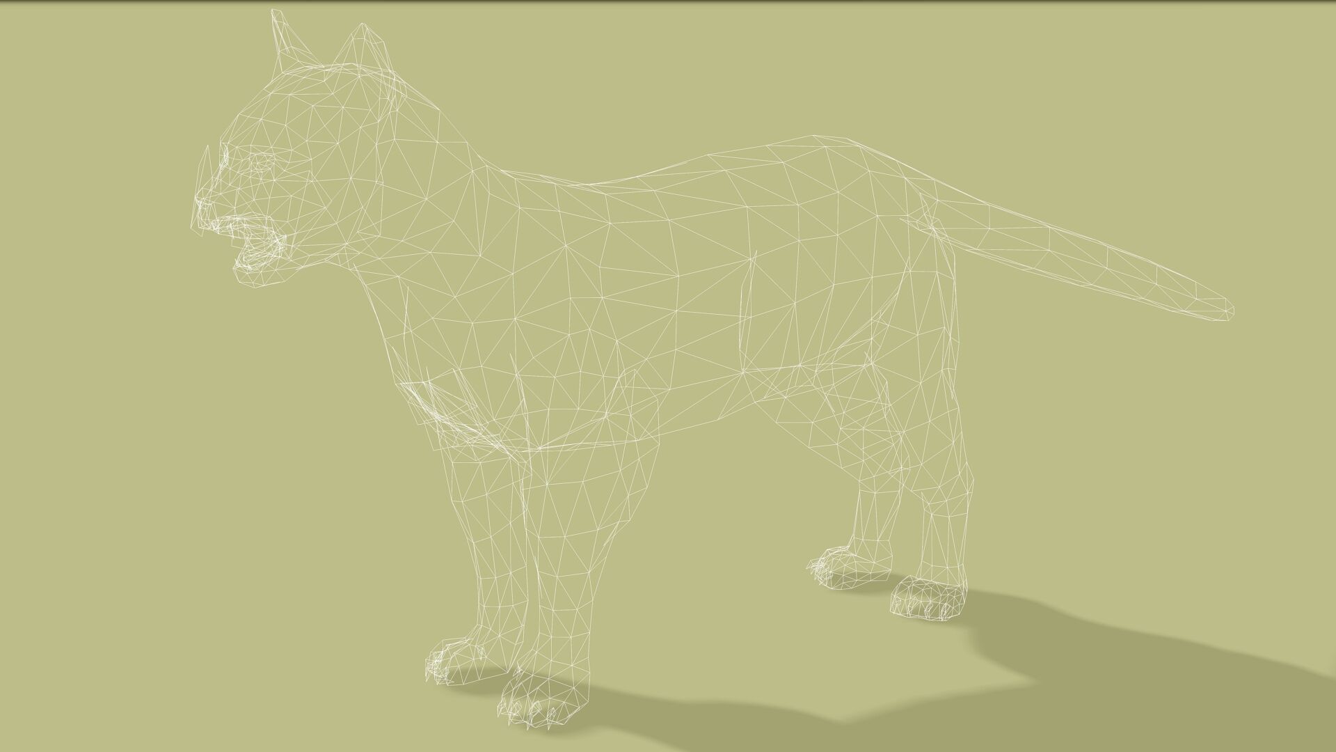 REALISTIC CAT RIGGED ANIMATED 5 Low-poly 3D model_12