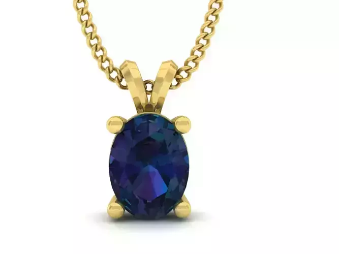AV 550 Oval Pendant Necklace