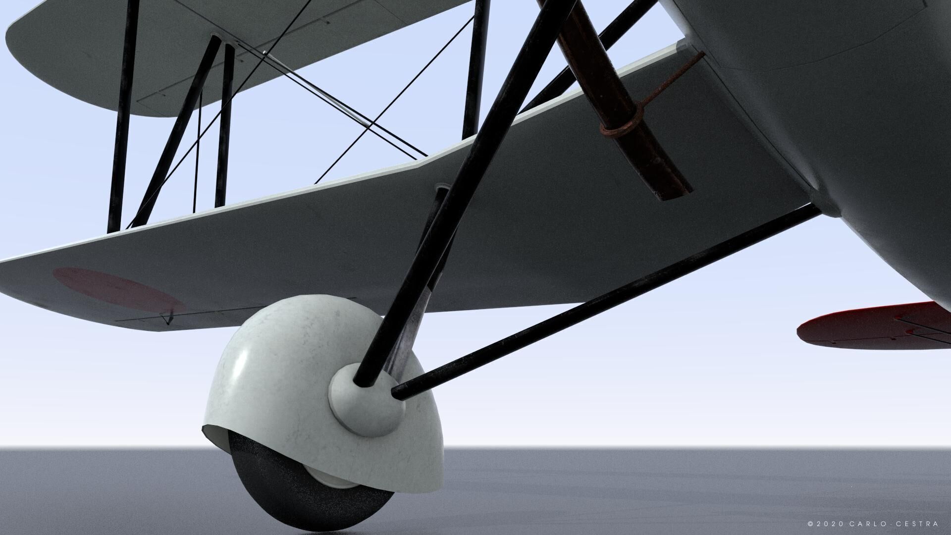 B4Y ha-327 - Not rigged Low-poly 3D model_15