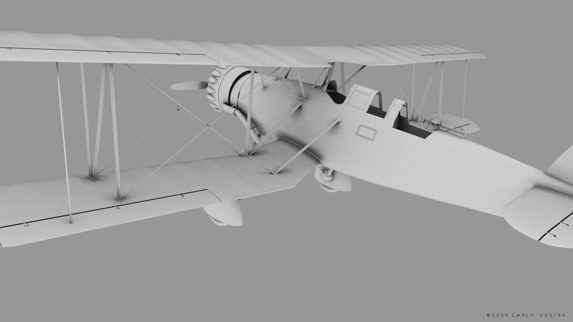 B4Y ha-327 - Not rigged Low-poly 3D model_22