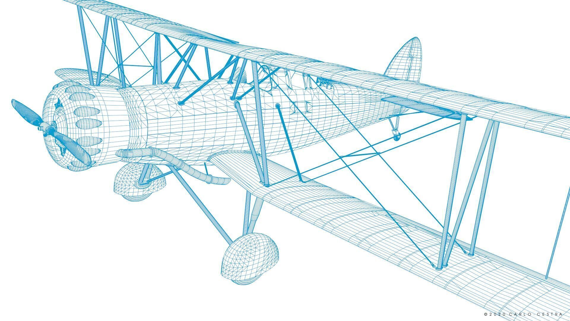 B4Y ha-327 - Not rigged Low-poly 3D model_40