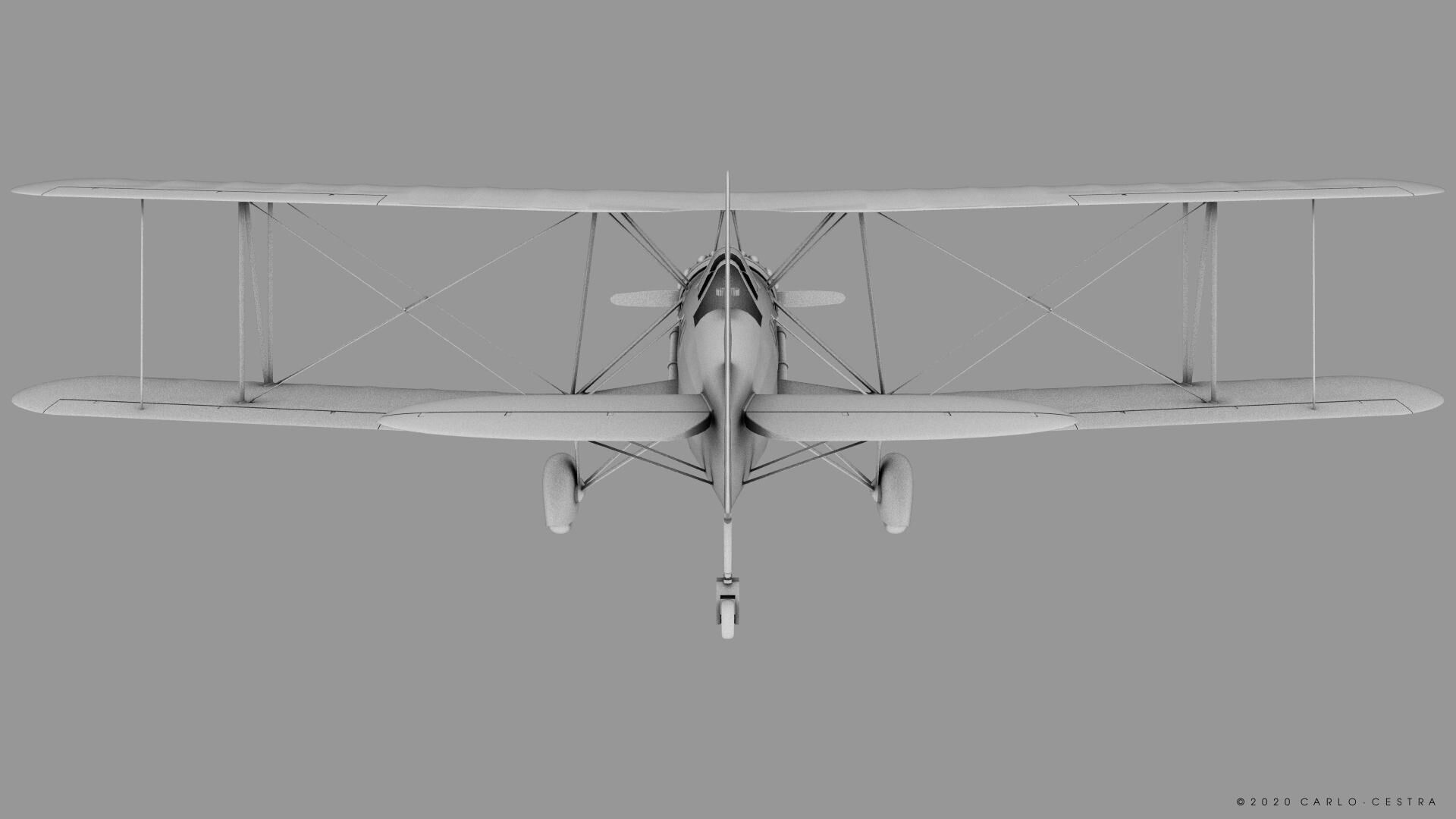 B4Y ha-327 - Not rigged Low-poly 3D model_30