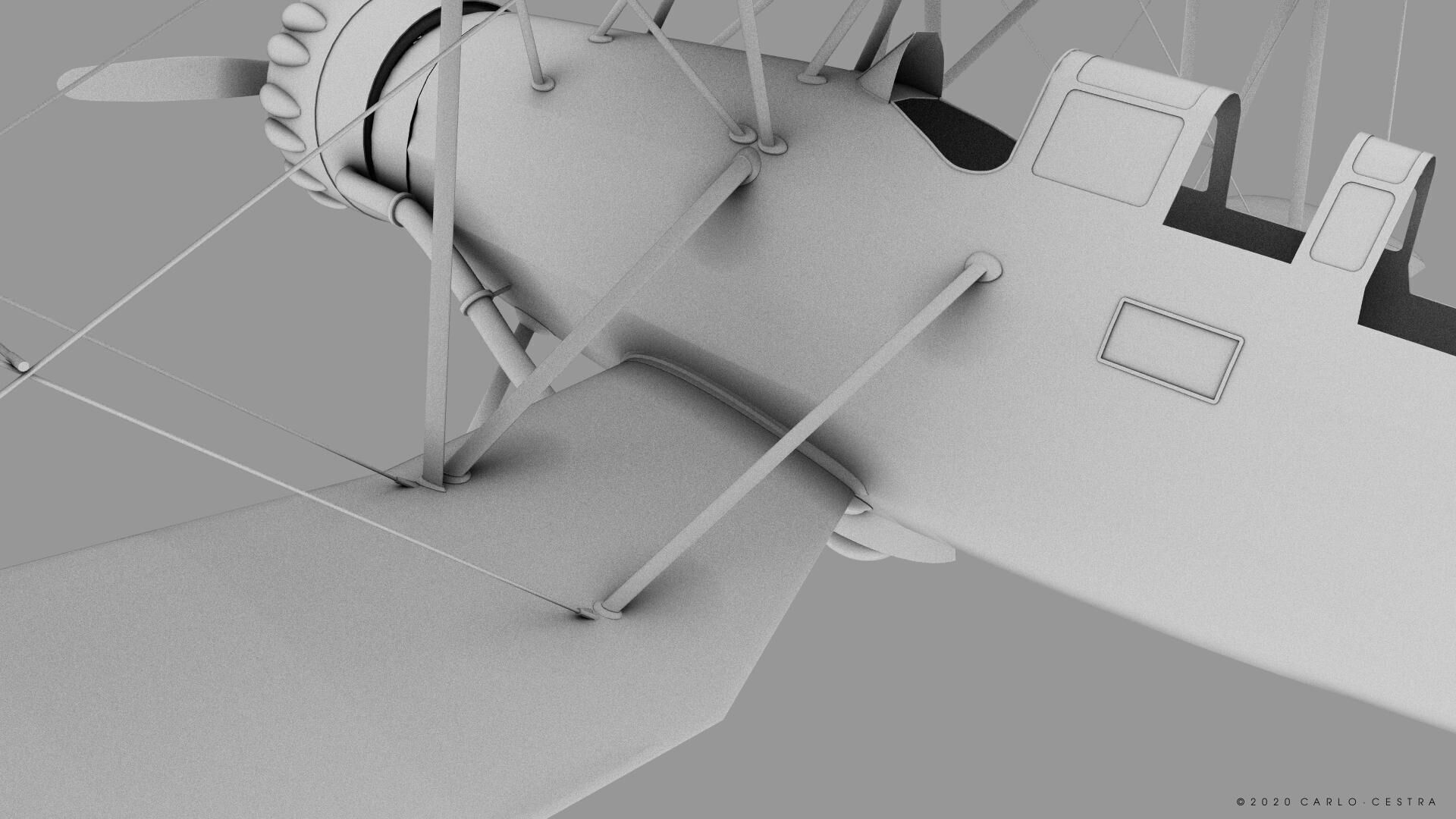 B4Y ha-327 - Not rigged Low-poly 3D model_29