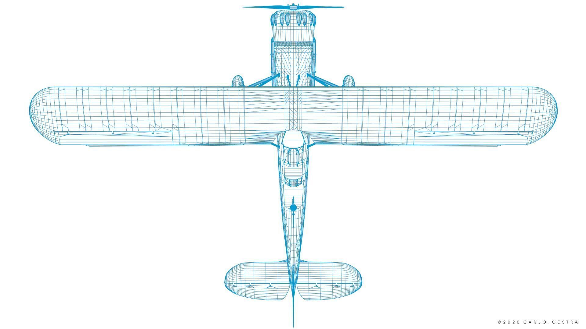 B4Y ha-327 - Not rigged Low-poly 3D model_51