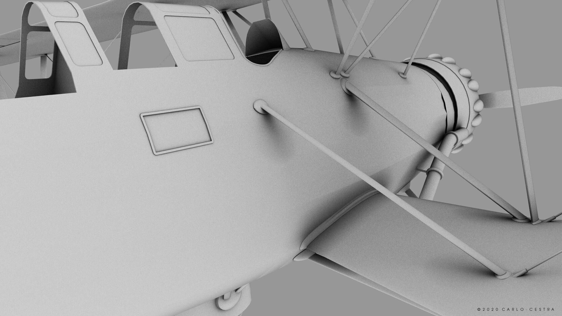 B4Y ha-327 - Not rigged Low-poly 3D model_25