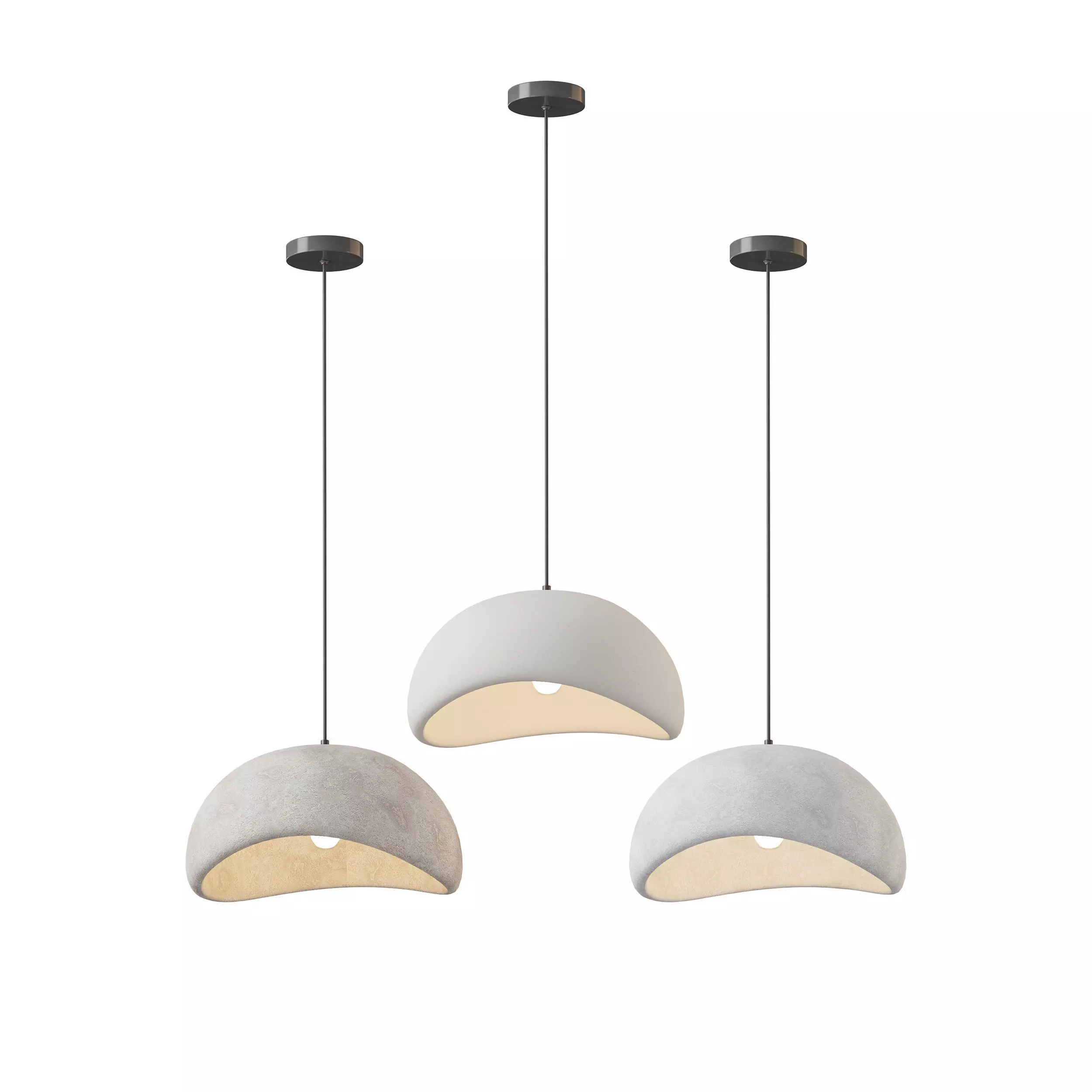 Wabi Sabi Pendant Light C 3D model_0