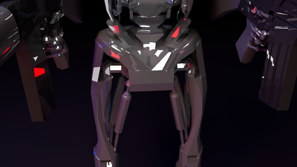 T-800 Cybernetic Enforcer Low-poly 3D model_3