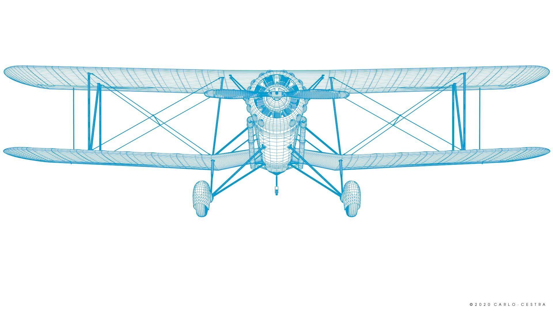 B4Y ha-327 - Not rigged Low-poly 3D model_37