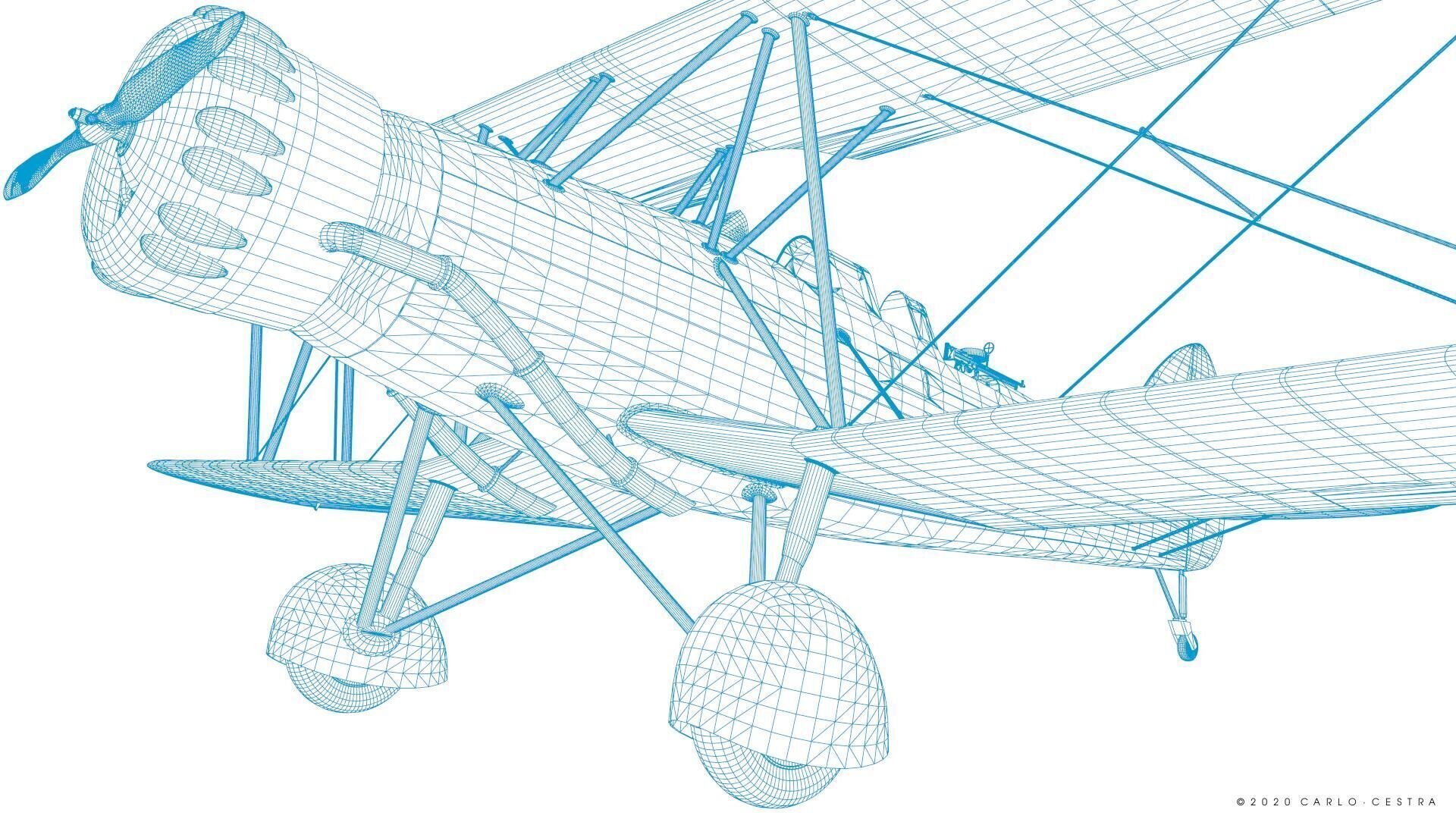 B4Y ha-327 - Not rigged Low-poly 3D model_33