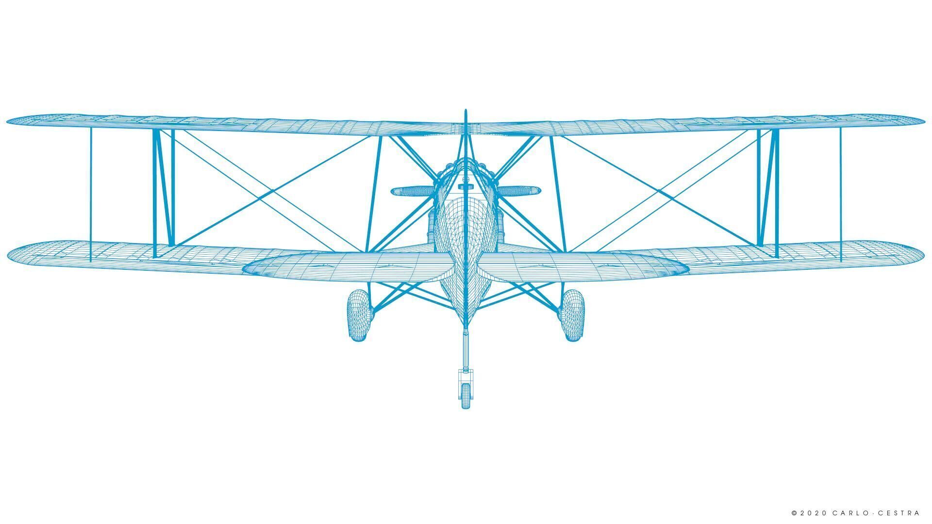 B4Y ha-327 - Not rigged Low-poly 3D model_36