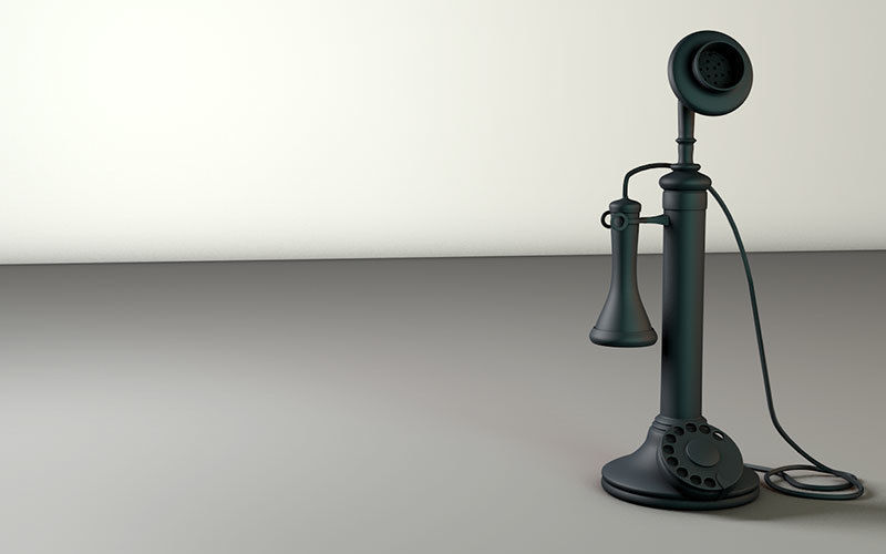 Old Style Phone 3D model_3