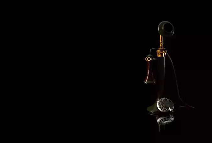 Old Style Phone 3D model