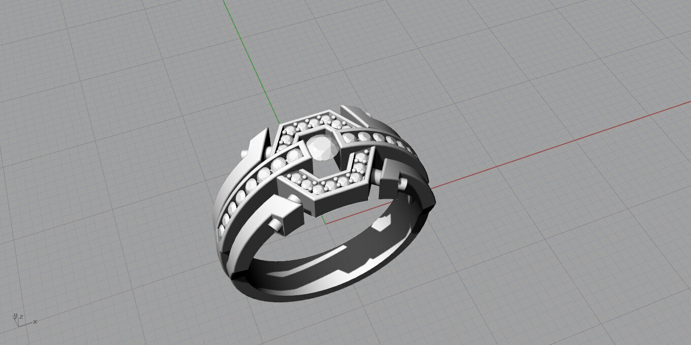 Men ring 3D print model_12