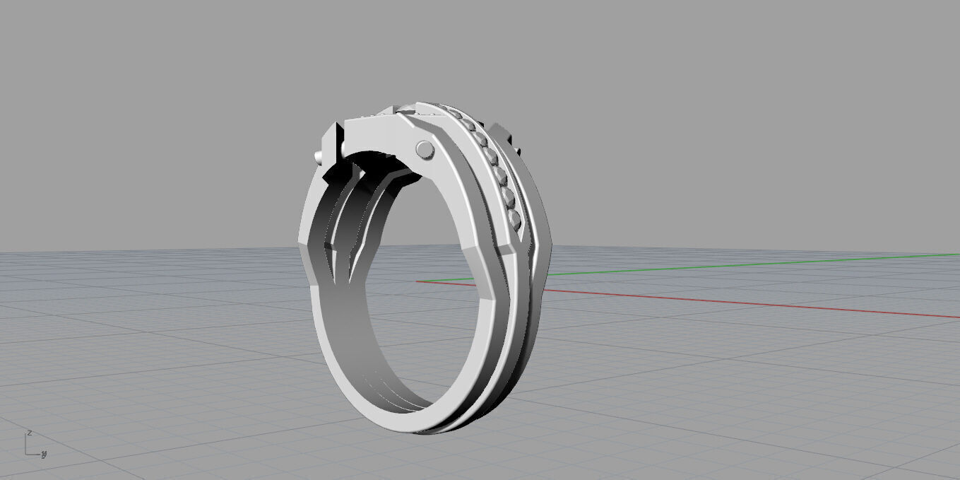 Men ring 3D print model_10