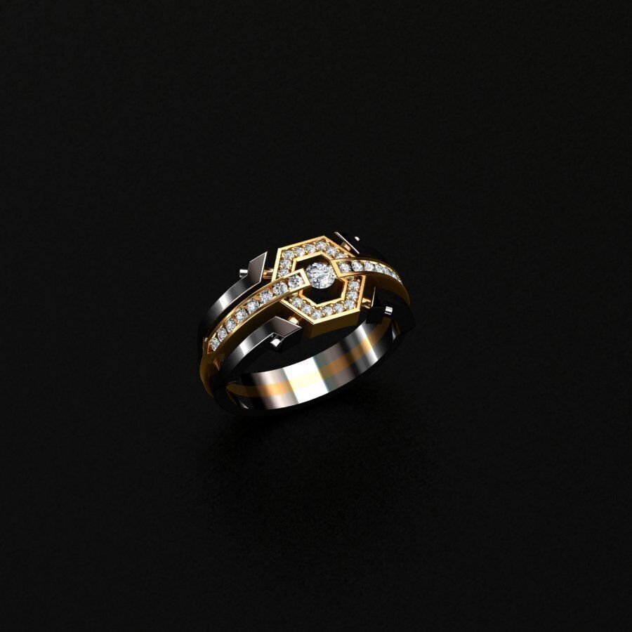 Men ring 3D print model_1