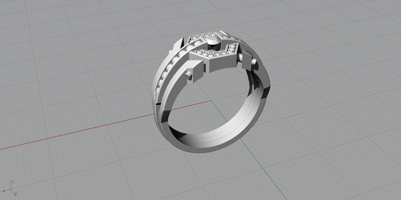 Men ring 3D print model_8