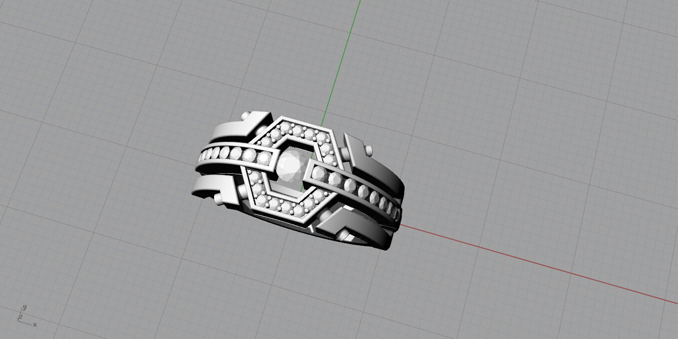 Men ring 3D print model_6