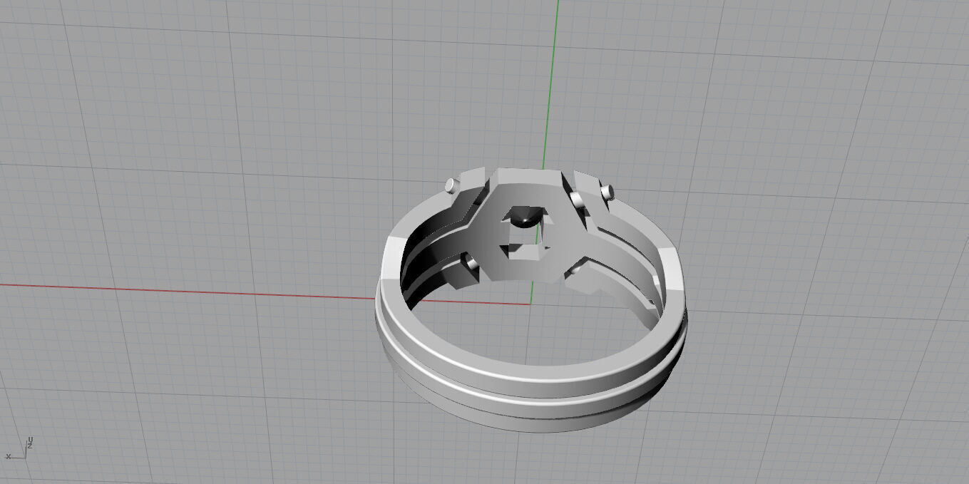 Men ring 3D print model_9