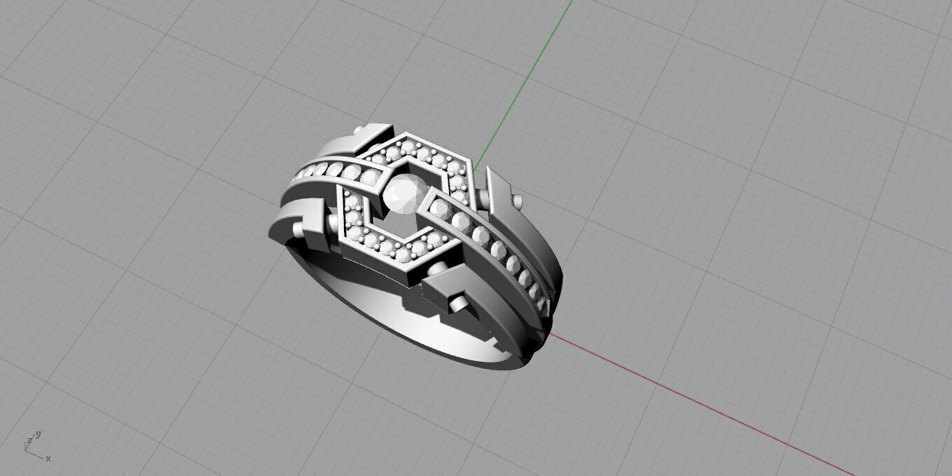 Men ring 3D print model_11