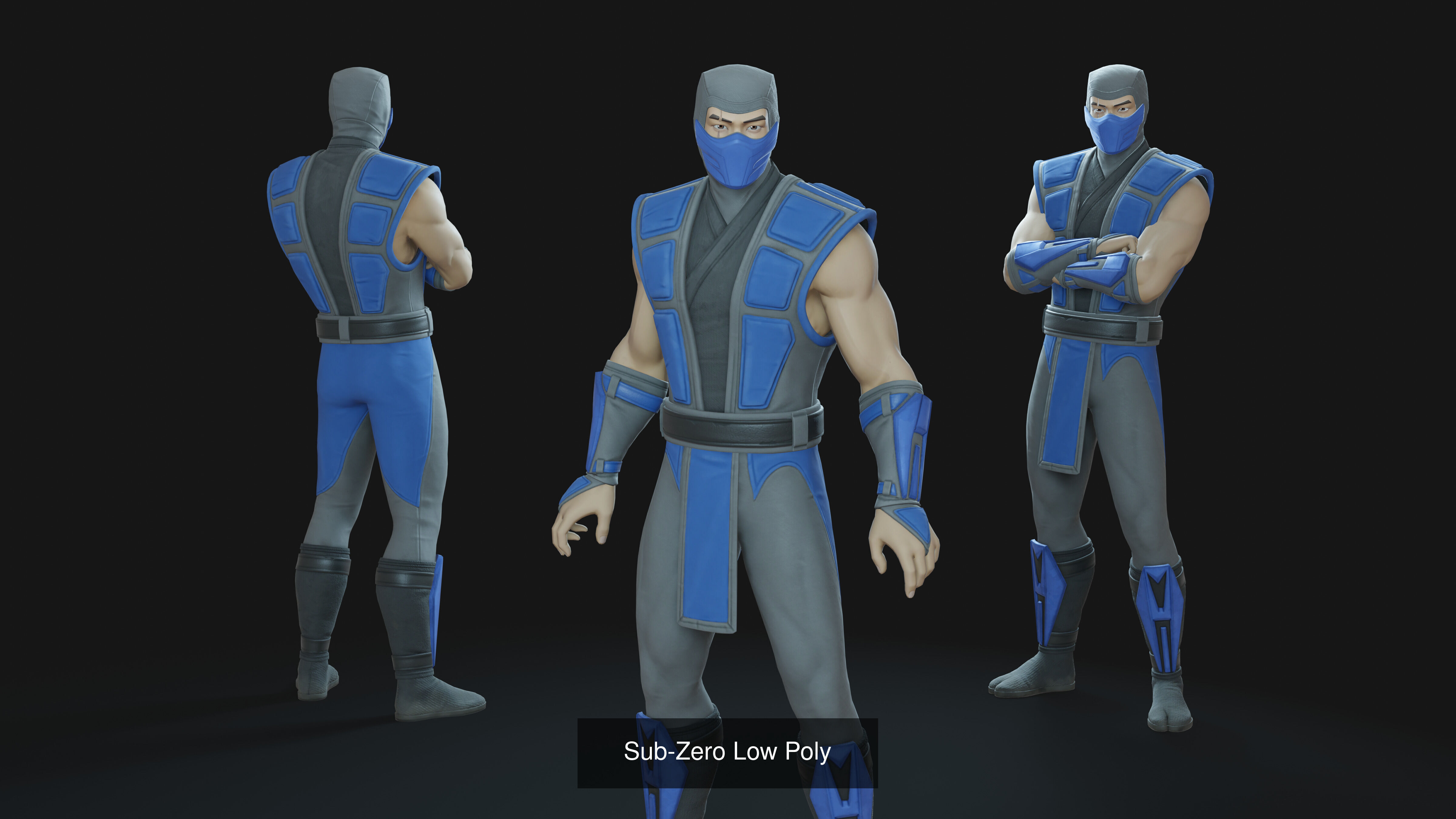 Scorpion and Sub-Zero 3D Model Bundle Mortal Kombat Legends 3D Model Collection_1
