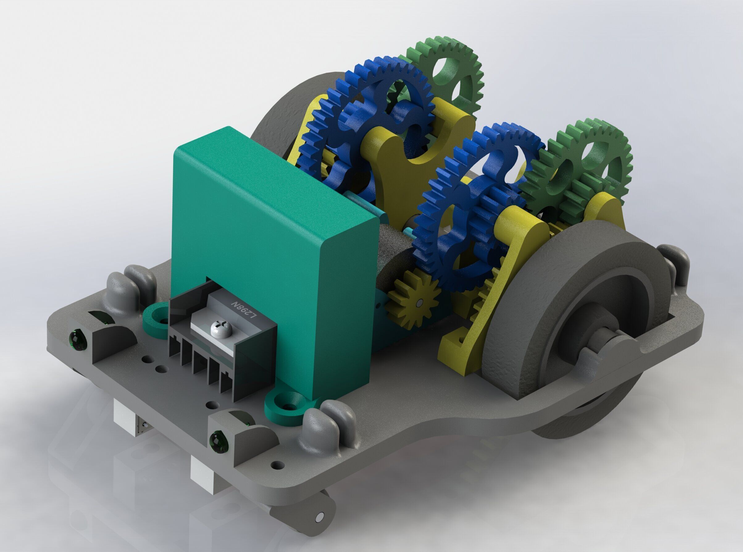 PochiBot - Line Follower Robot 3D print model_1