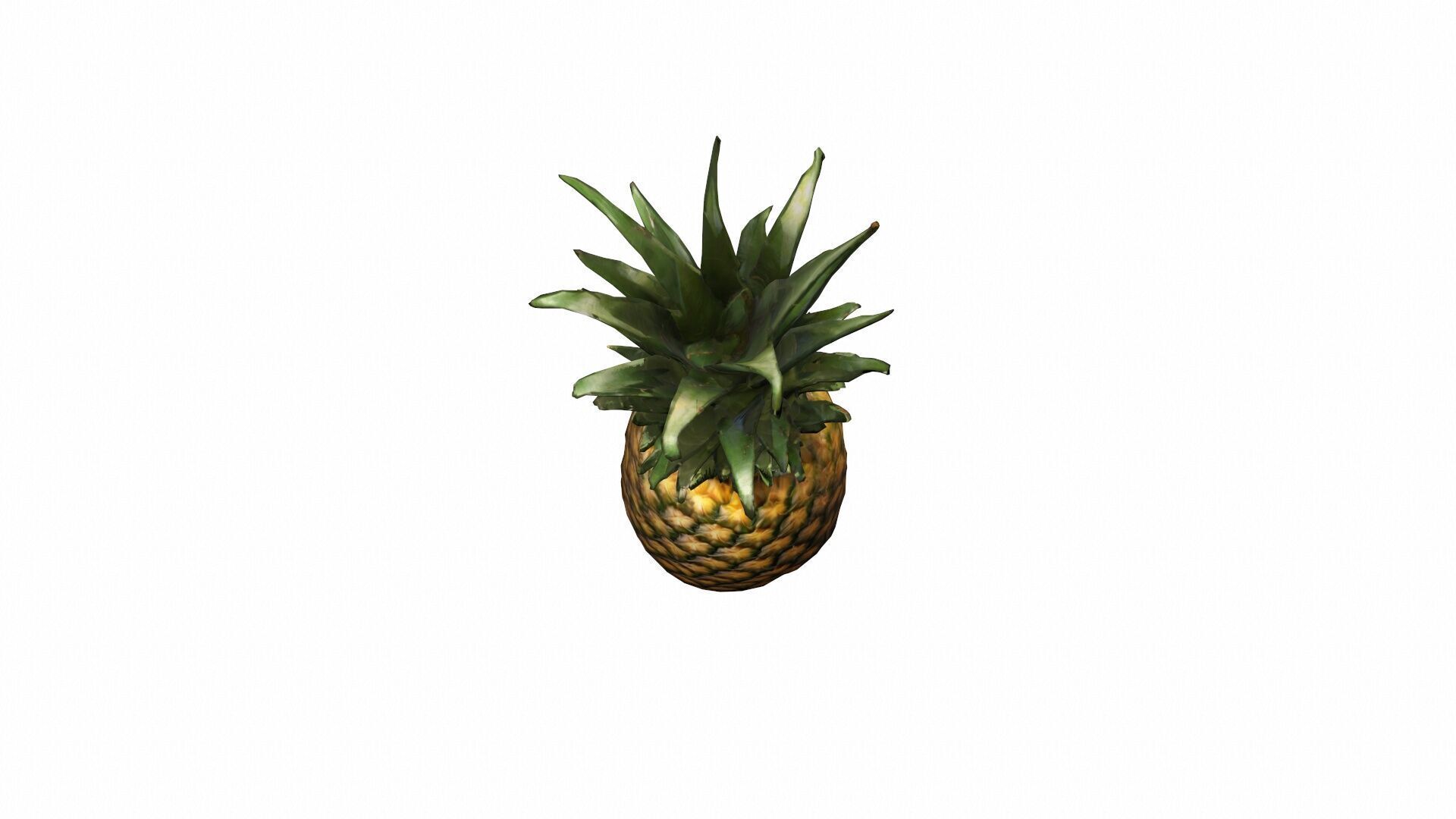 3d Model Pineapple Fresh Fruit 3D model_4