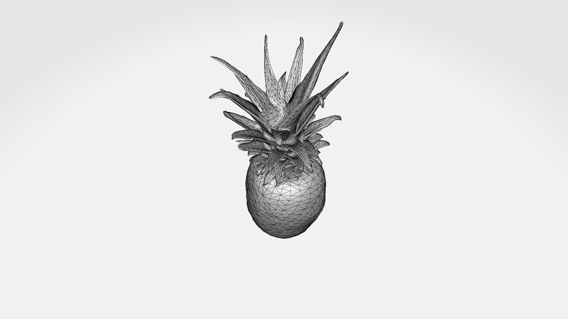 3d Model Pineapple Fresh Fruit 3D model_7