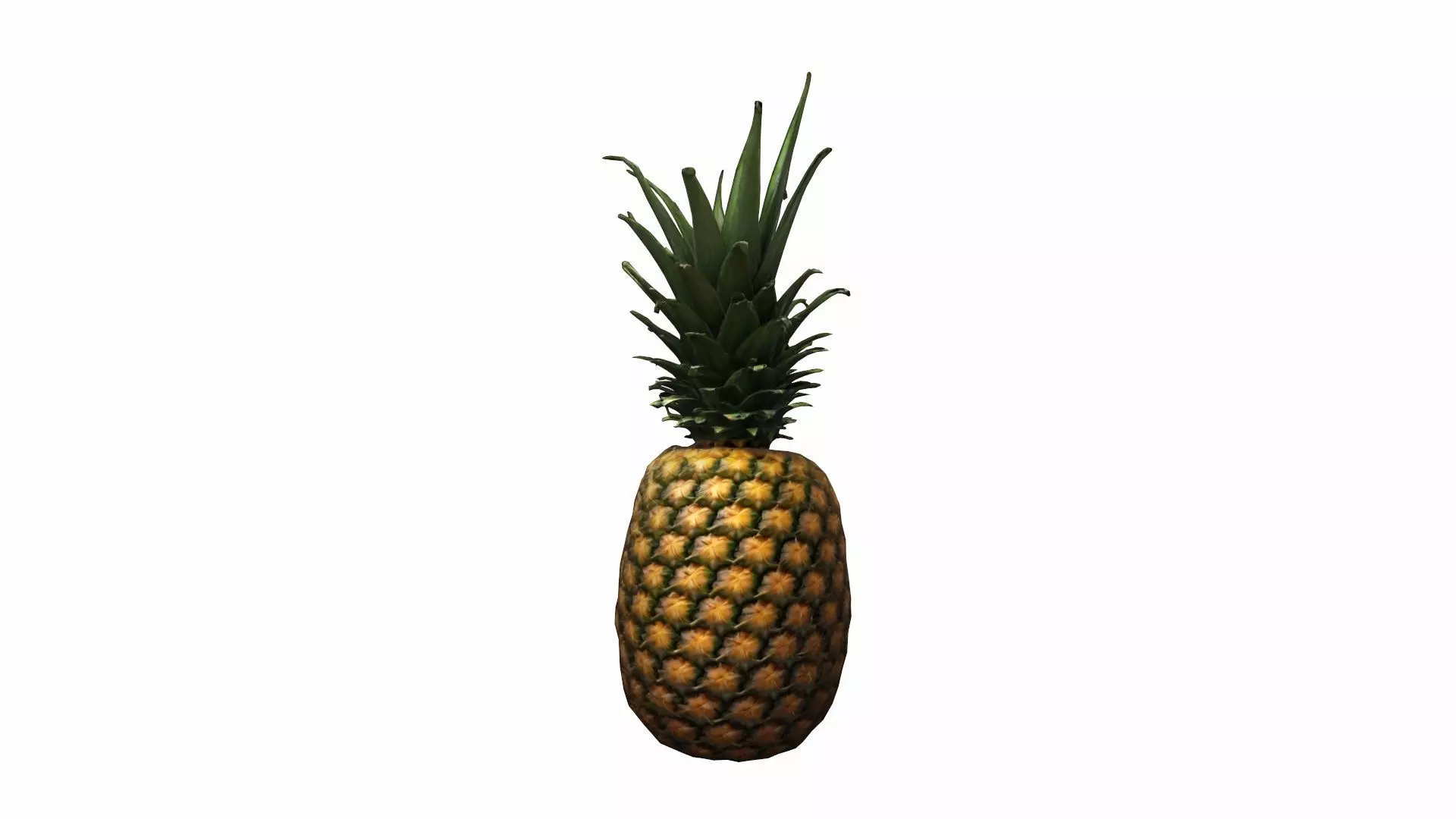 3d Model Pineapple Fresh Fruit 3D model_0