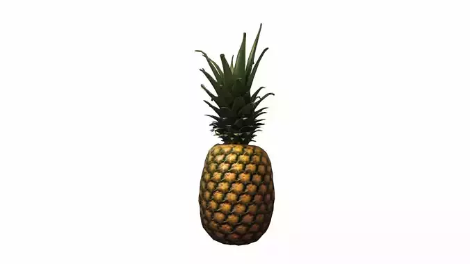 3d Model Pineapple Fresh Fruit