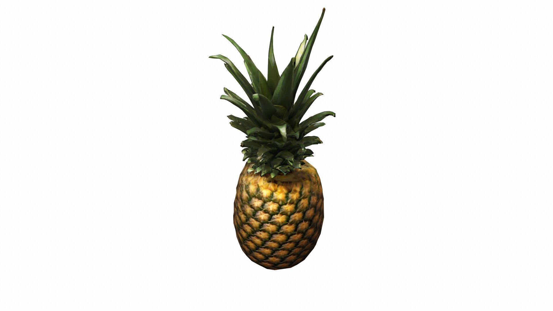 3d Model Pineapple Fresh Fruit 3D model_2