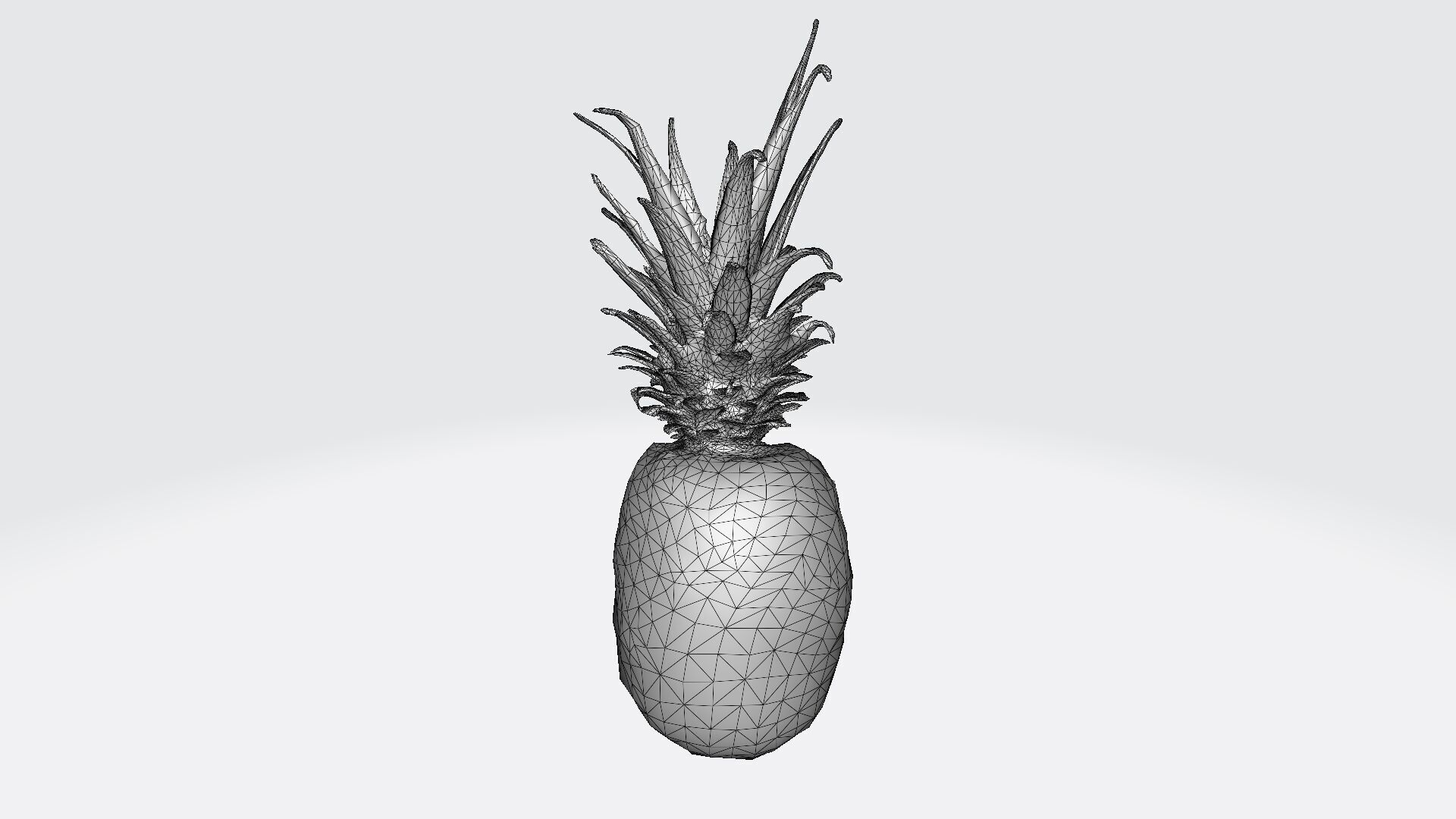 3d Model Pineapple Fresh Fruit 3D model_6