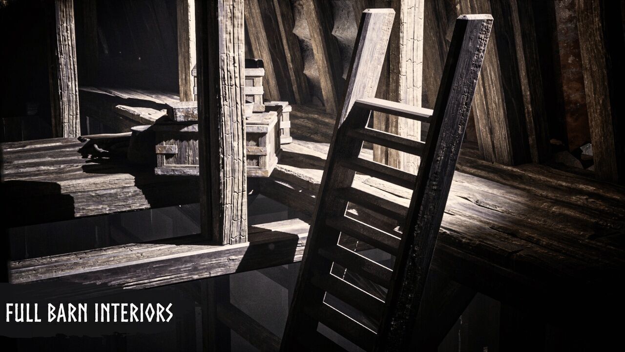 Modular Haunted House Low-poly 3D model_19
