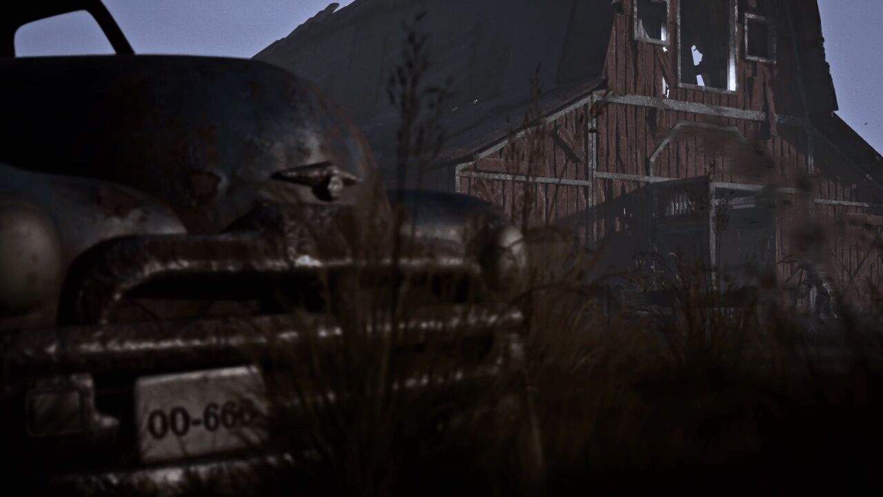 Modular Haunted House Low-poly 3D model_6