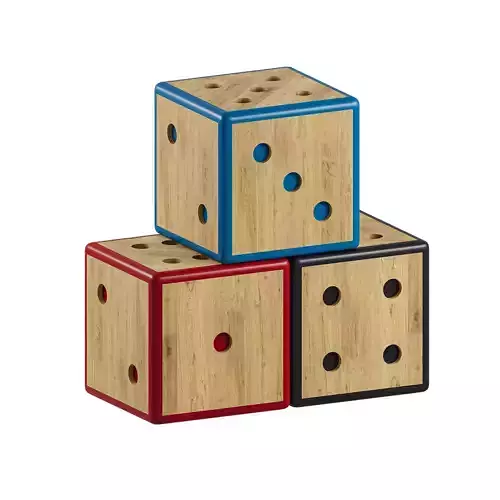 Wooden cubes