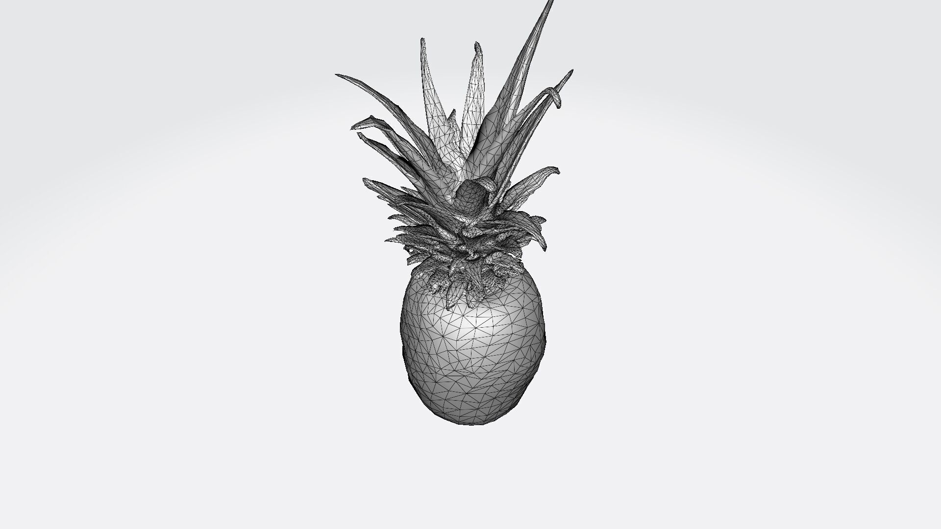 3d Model Pineapple Fresh Fruit 3D model_6