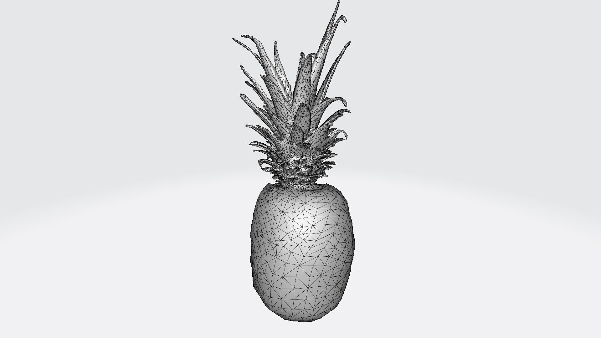 3d Model Pineapple Fresh Fruit 3D model_5