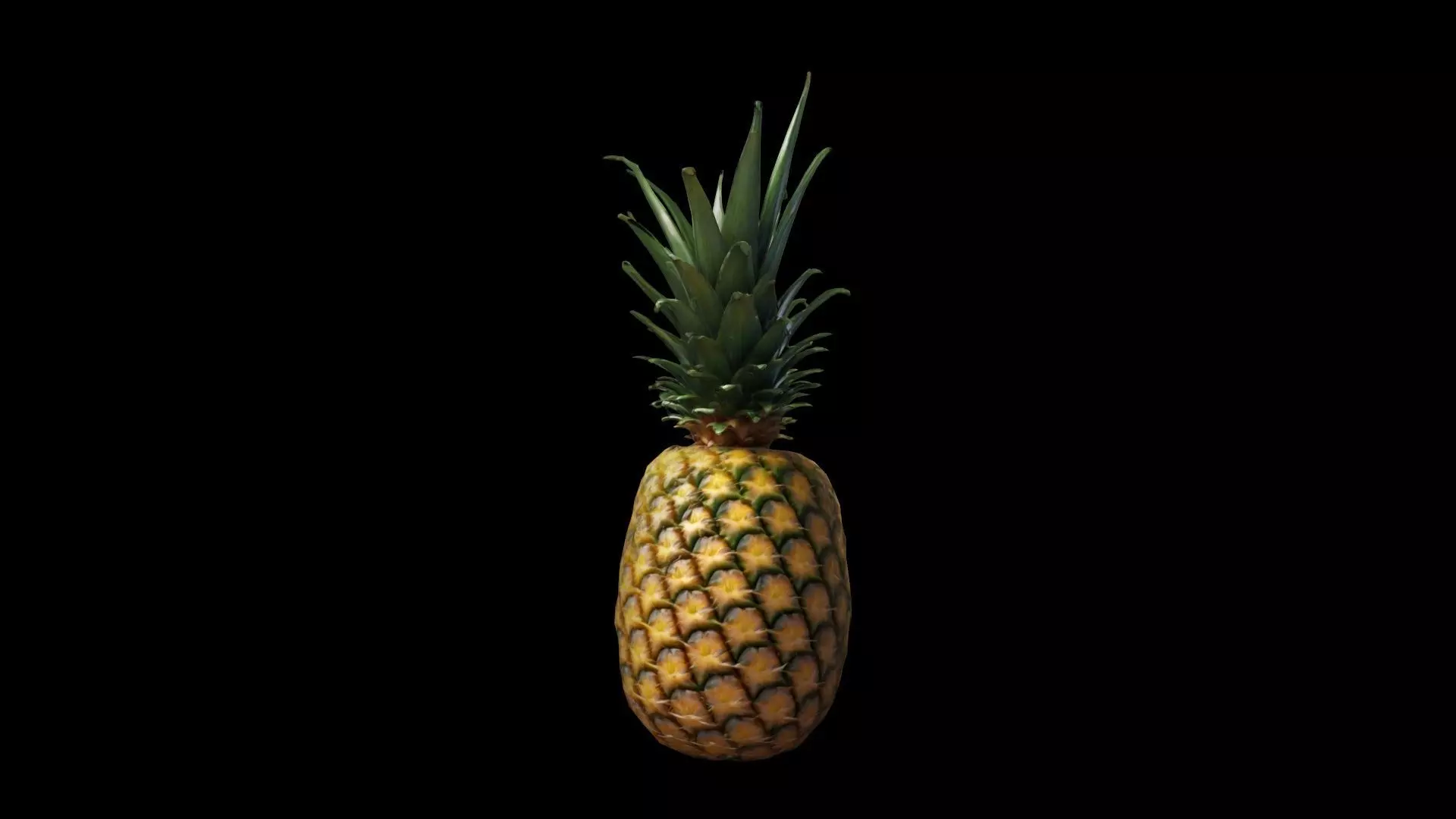 3d Model Pineapple Fresh Fruit 3D model_0