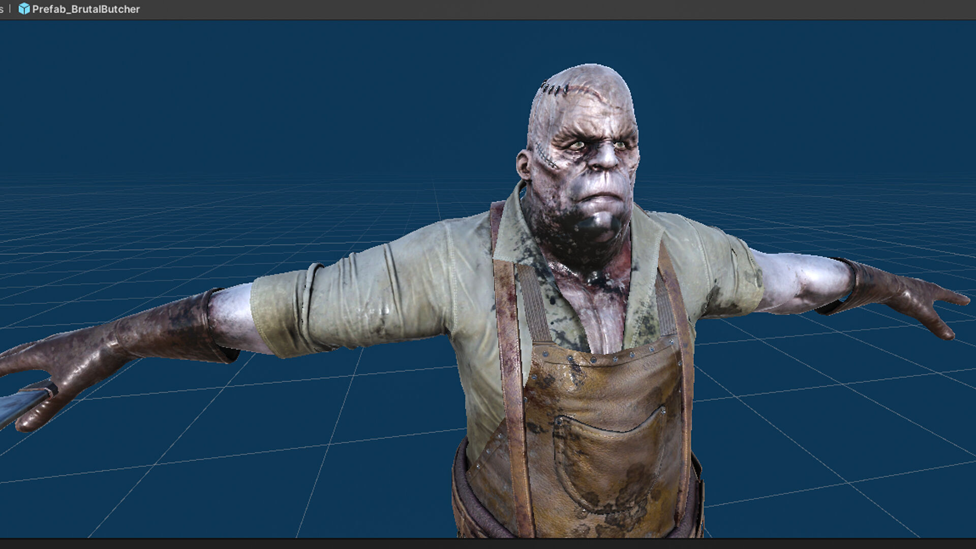 Brutal Butcher - Rigged and Animated Low-poly 3D model_16