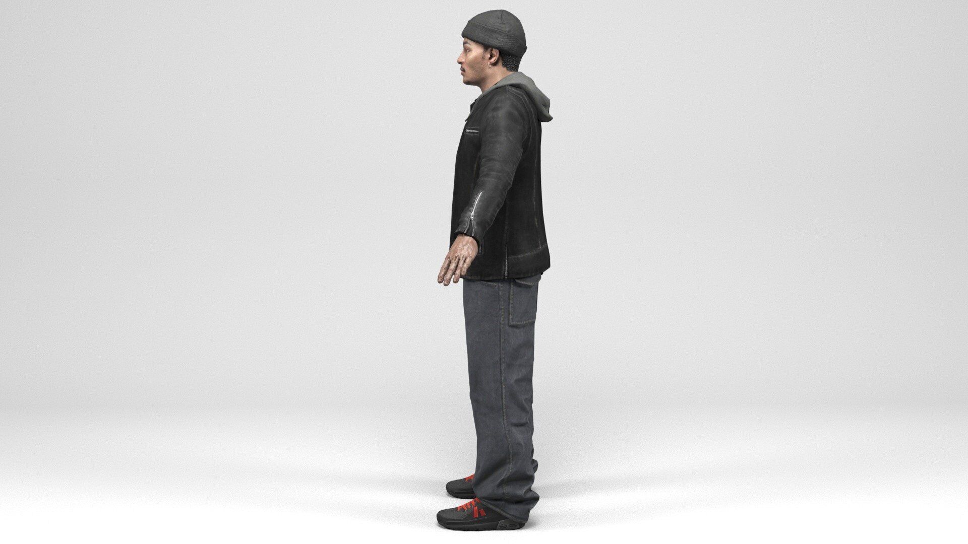 Man 8 Collection Low-poly 3D model_3