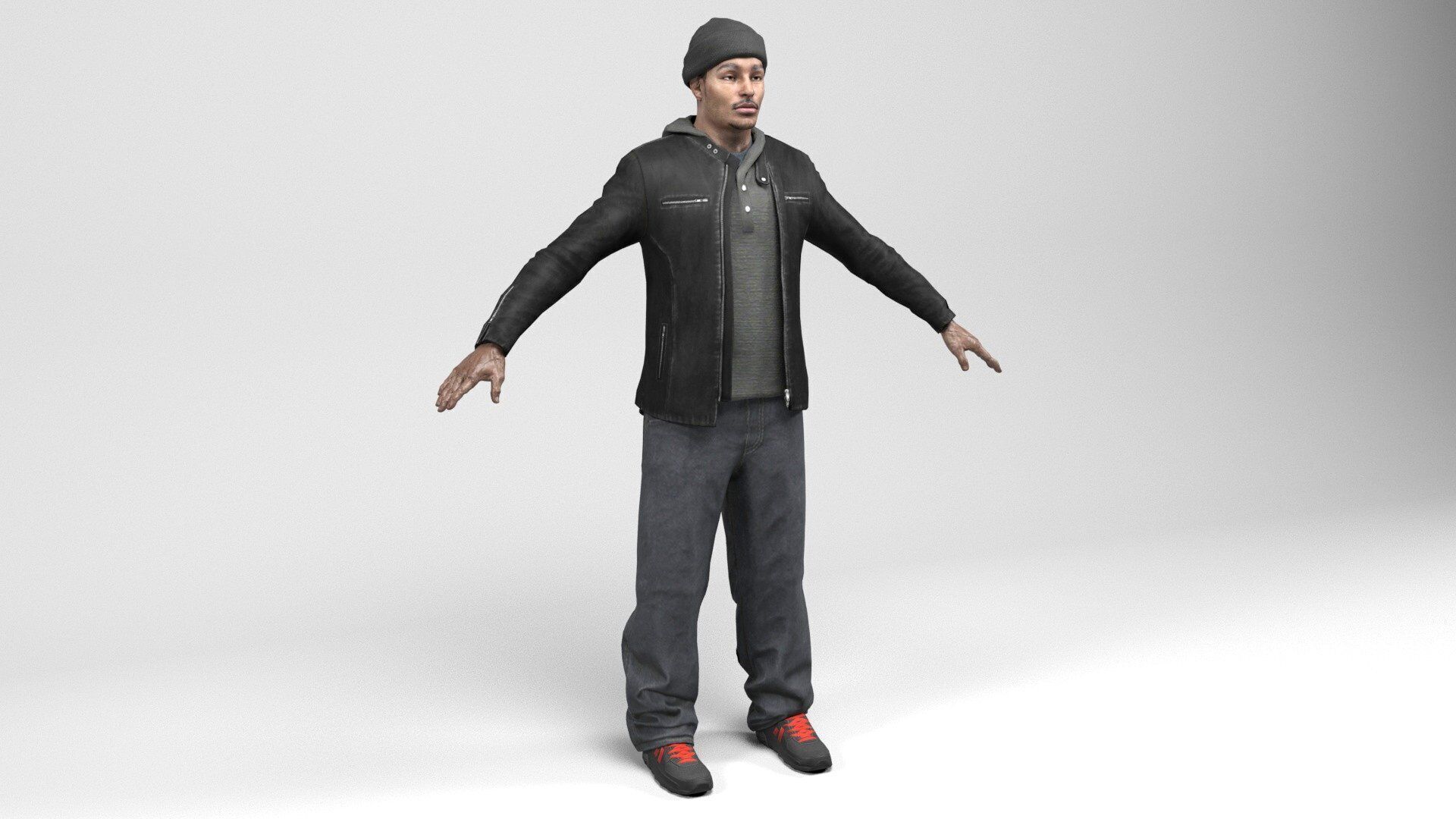 Man 8 Collection Low-poly 3D model_1