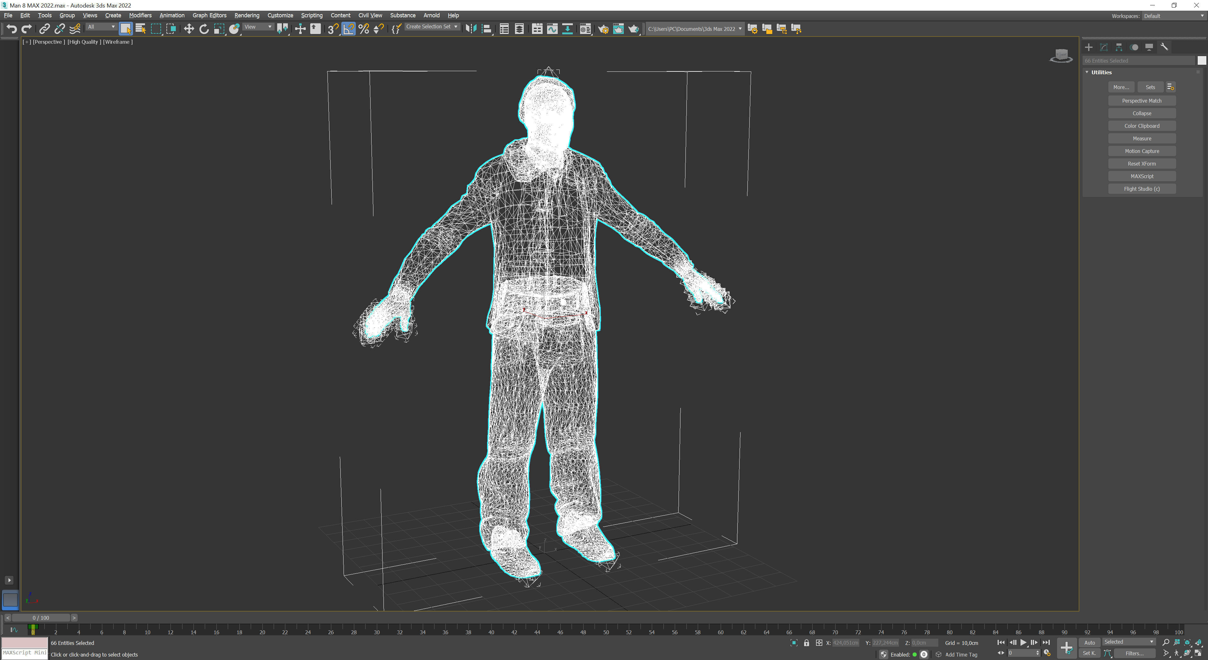 Man 8 Collection Low-poly 3D model_16