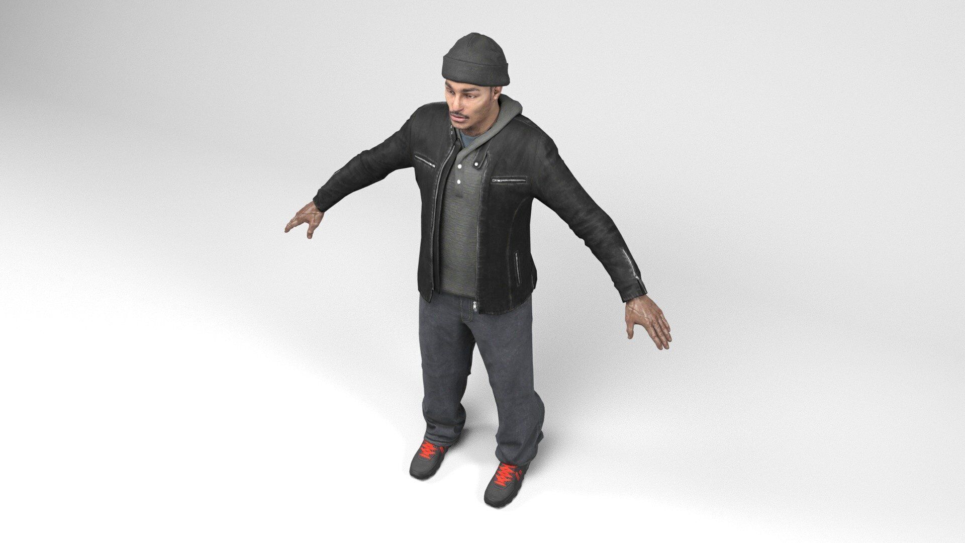 Man 8 Collection Low-poly 3D model_6