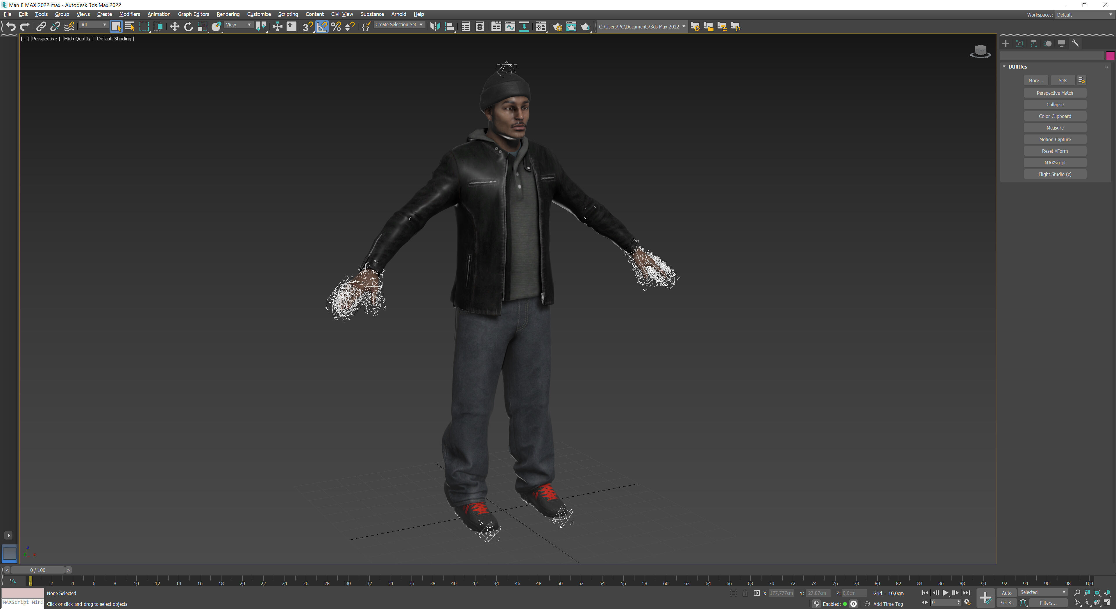 Man 8 Collection Low-poly 3D model_14