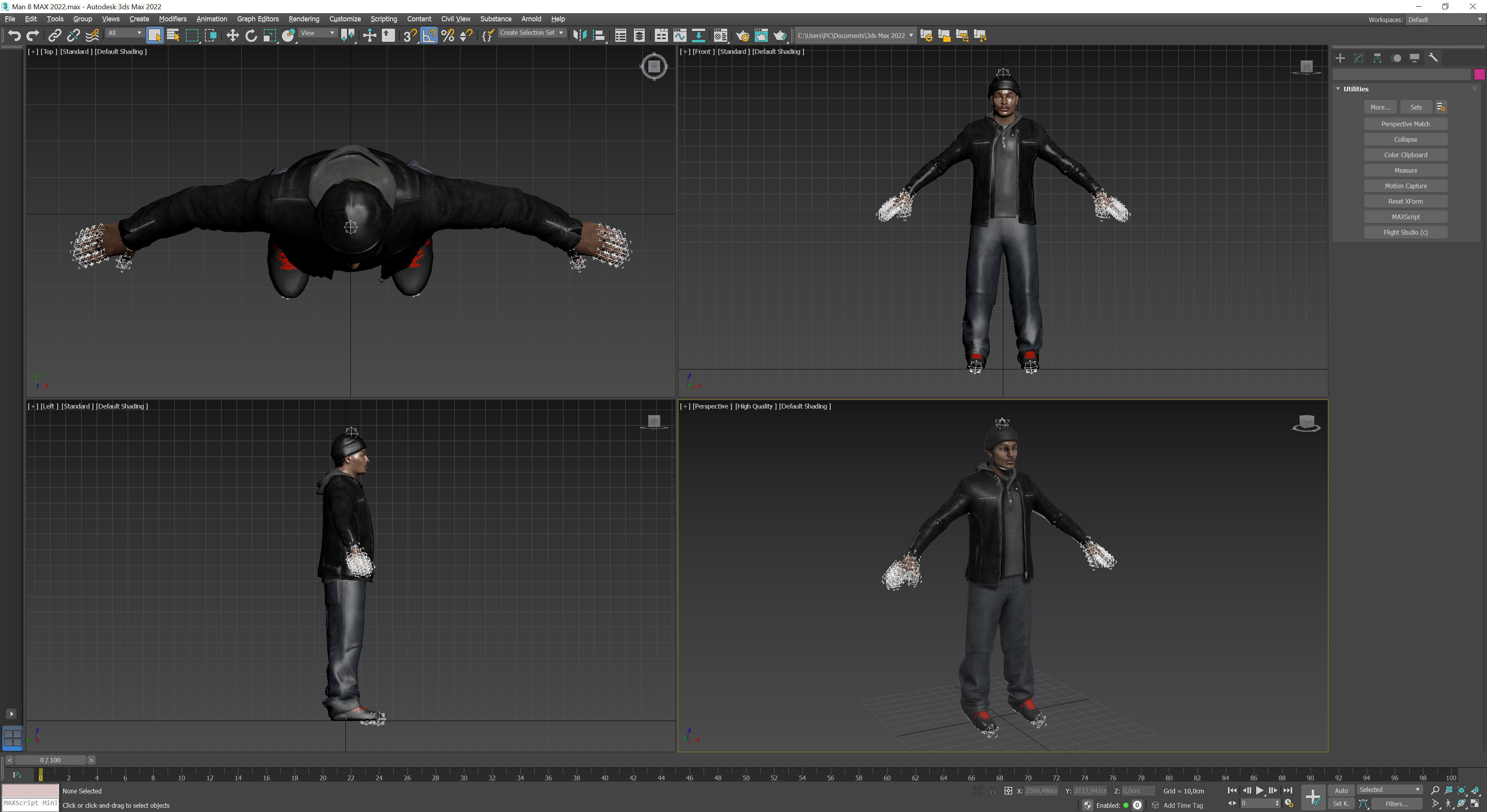 Man 8 Collection Low-poly 3D model_13