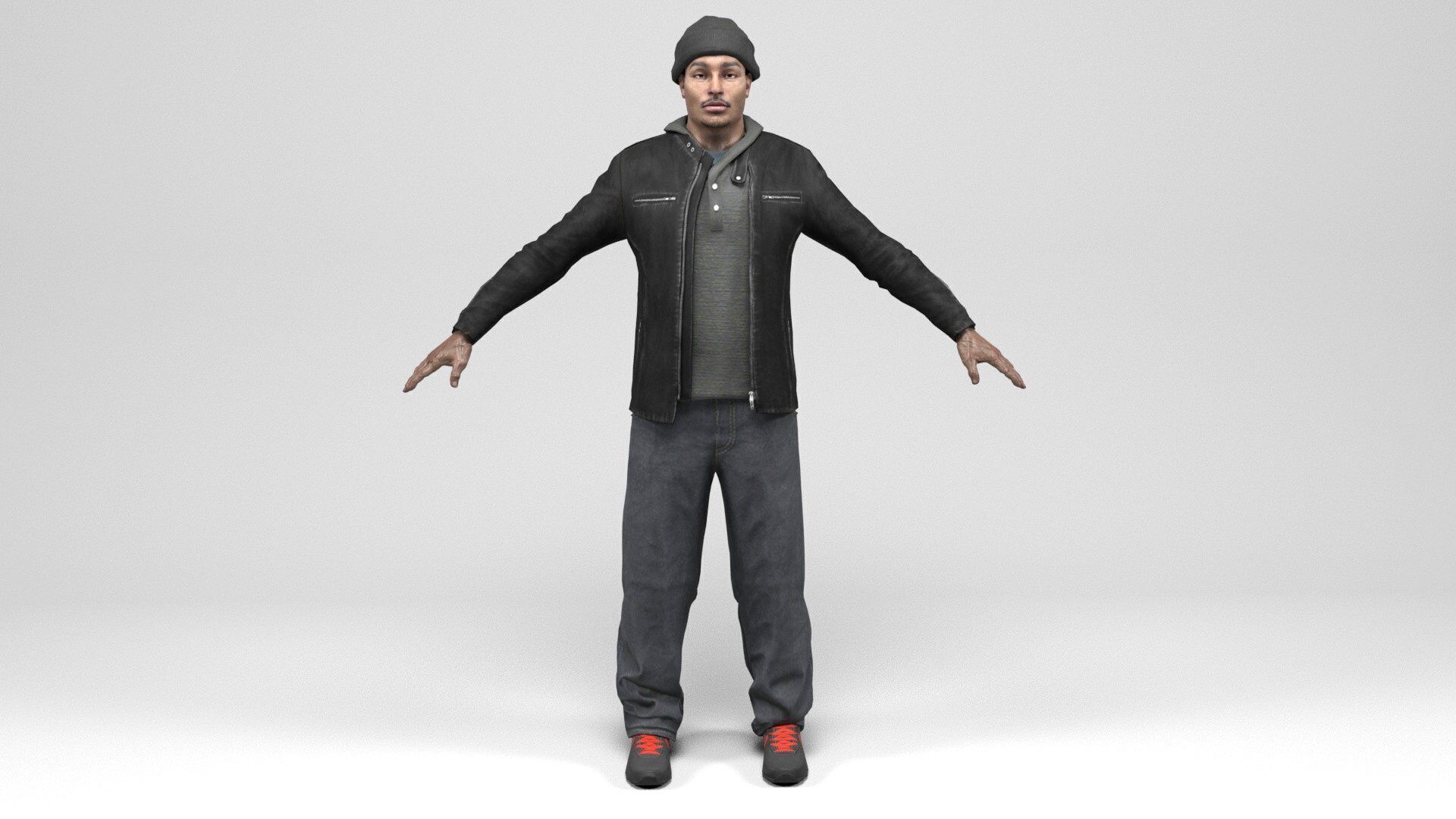 Man 8 Collection Low-poly 3D model_2