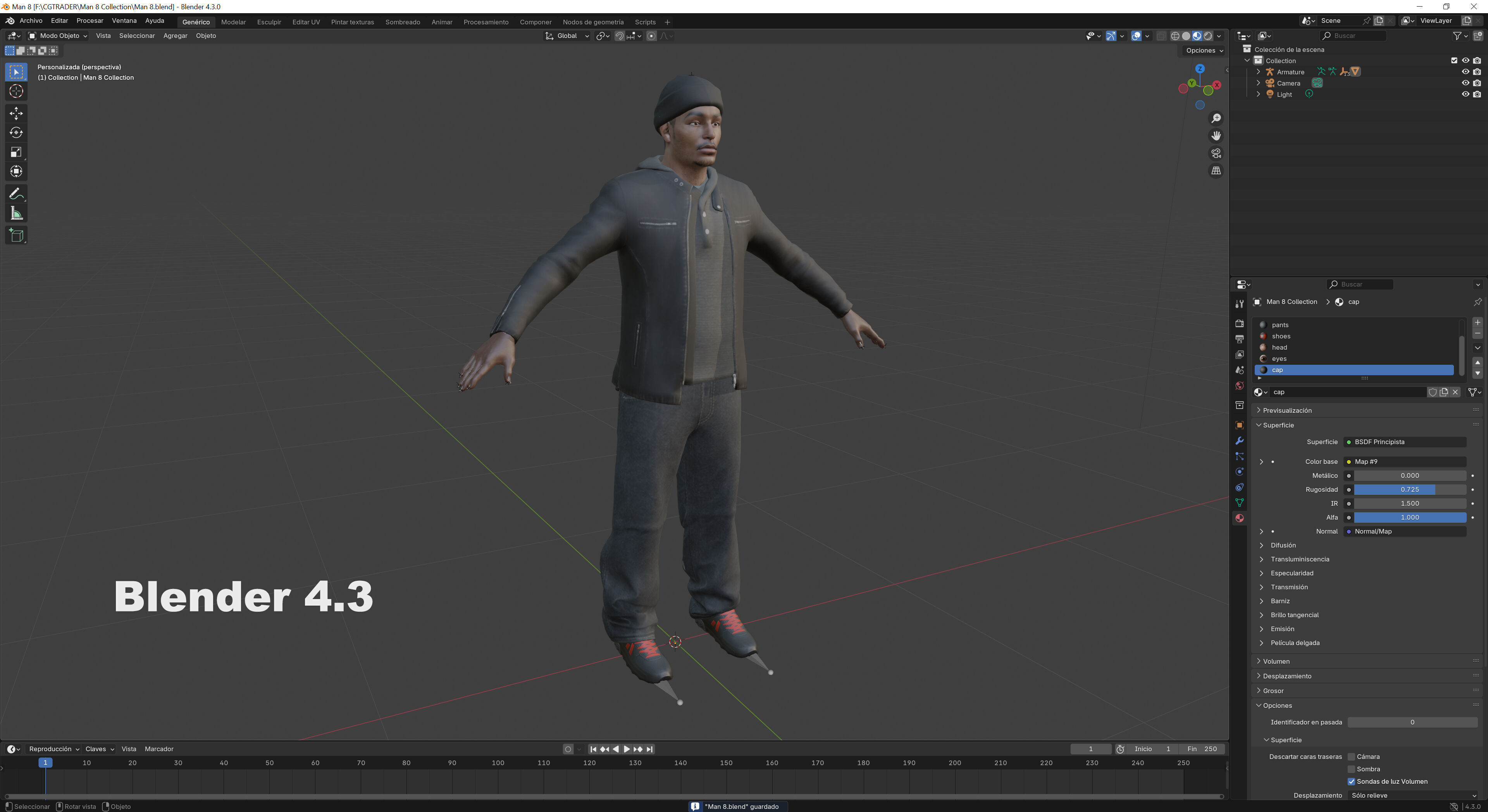 Man 8 Collection Low-poly 3D model_15