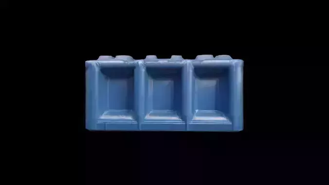 3d Model Plastic Water Barrier