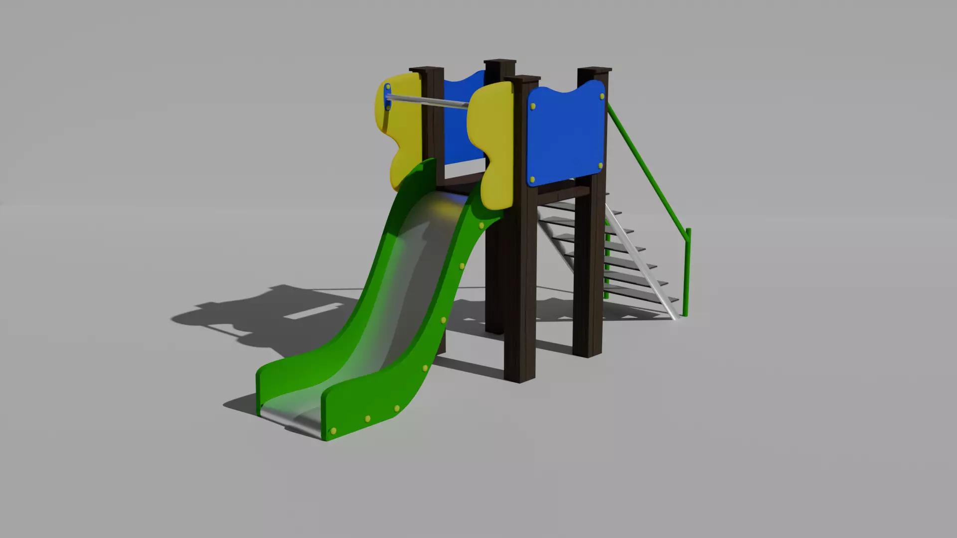 Slide Low-poly 3D model_0