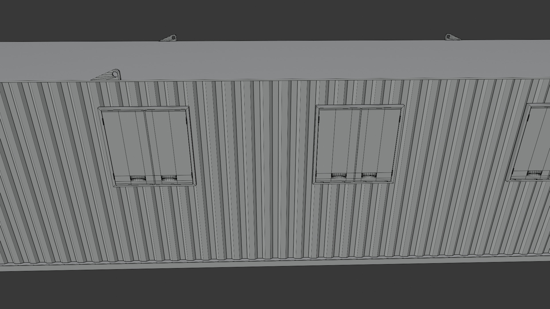 Building site office reception container Low-poly 3D model_28