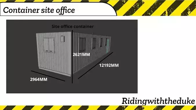 Building site office reception container